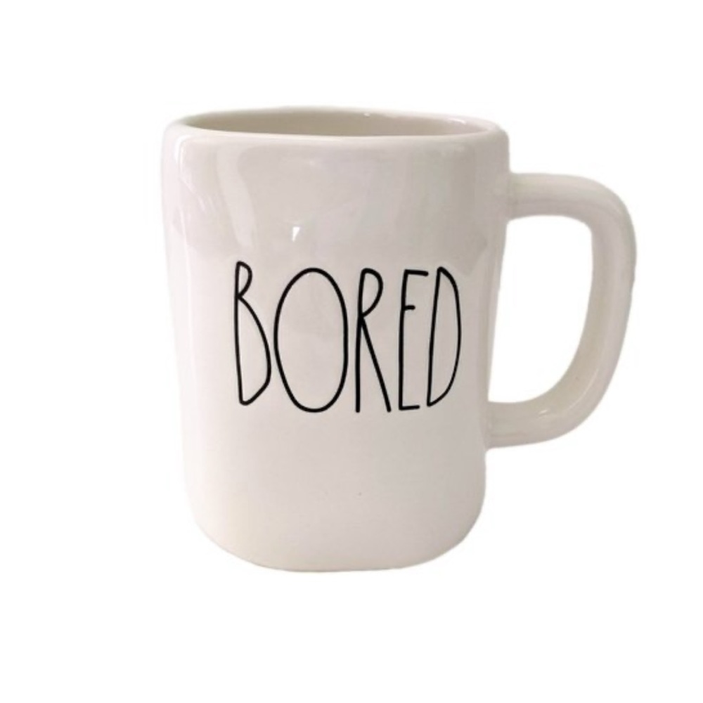 Rae Dunn “Bored” mug 🥱